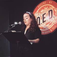 Sarah Riccio reads at Line Break #21 - click to view - mousewheel to zoom