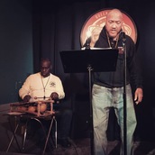 Oscar Sanders and Naqaash Dorrell perform at Line Break #24 - click to view - mousewheel to zoom