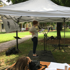 Emily Hockaday reads at Line Break #9a at the NYC Poetry Festival - click to view - mousewheel to zoom