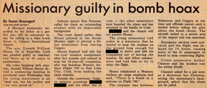 Missionary guilty in bomb hoax